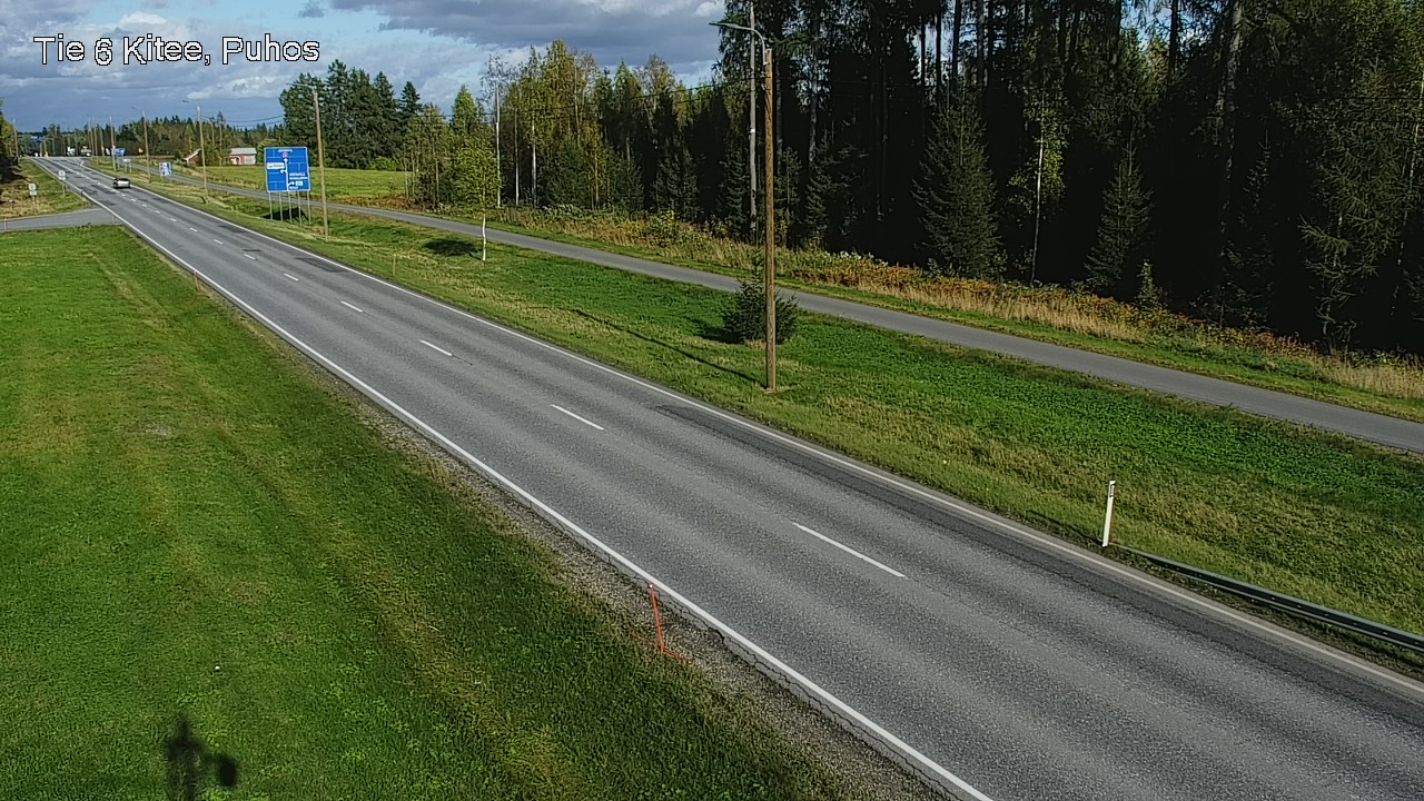 Weather Camera Image Road 6Kitee,  Puhos, Kitee, Pohjois-Karjala