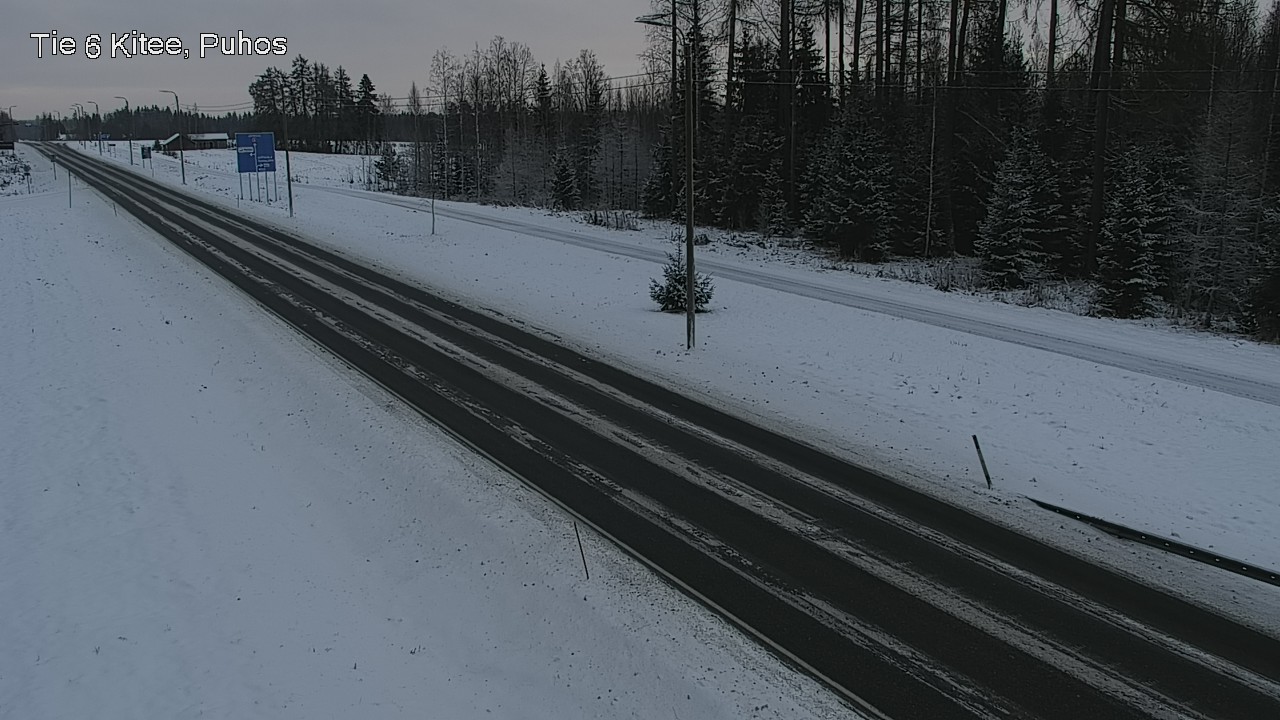 Weather Camera Image Road 6Kitee,  Puhos, Kitee, Pohjois-Karjala