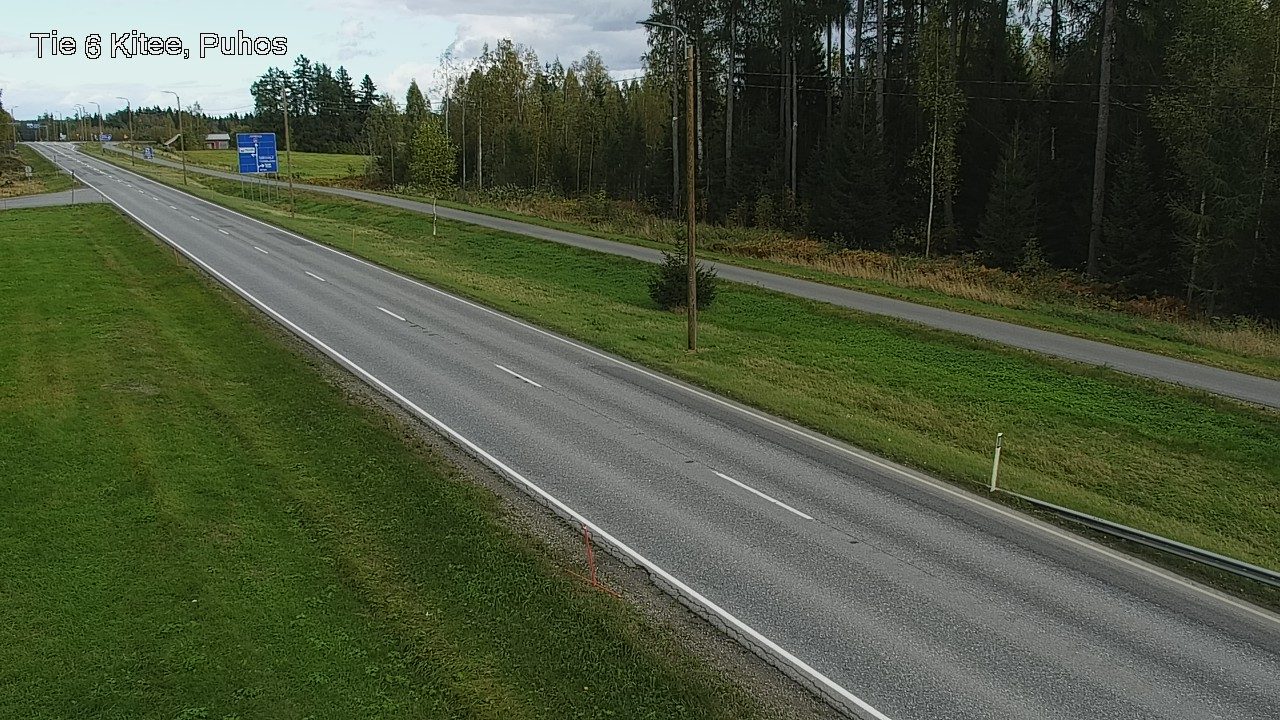 Weather Camera Image Road 6Kitee,  Puhos, Kitee, Pohjois-Karjala
