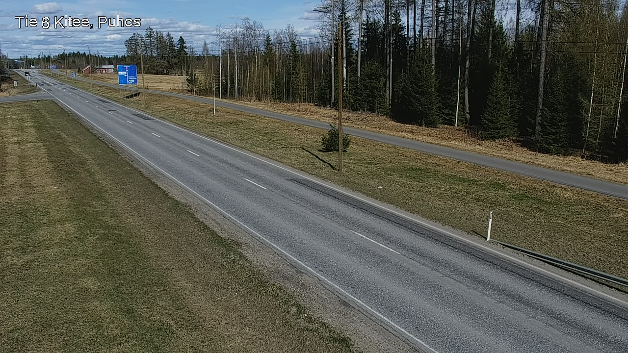 Weather Camera Image Väg 6 Kitee, Puhos, Kitee, Pohjois-Karjala