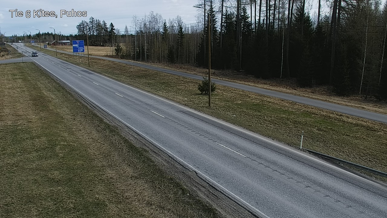 Weather Camera Image Väg 6 Kitee, Puhos, Kitee, Pohjois-Karjala