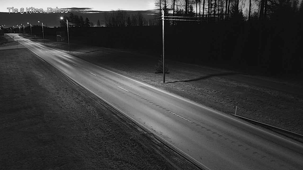 Weather Camera Image Road 6Kitee,  Puhos, Kitee, Pohjois-Karjala
