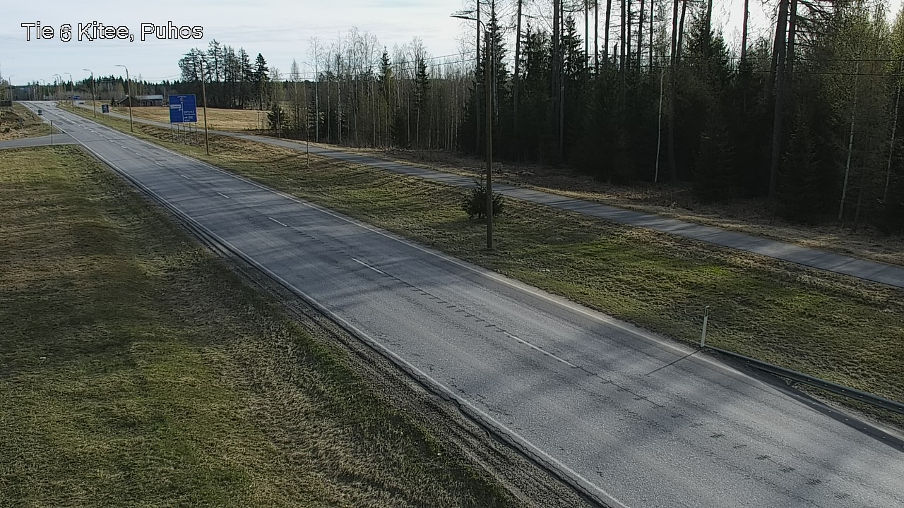 Weather Camera Image Road 6Kitee,  Puhos, Kitee, Pohjois-Karjala