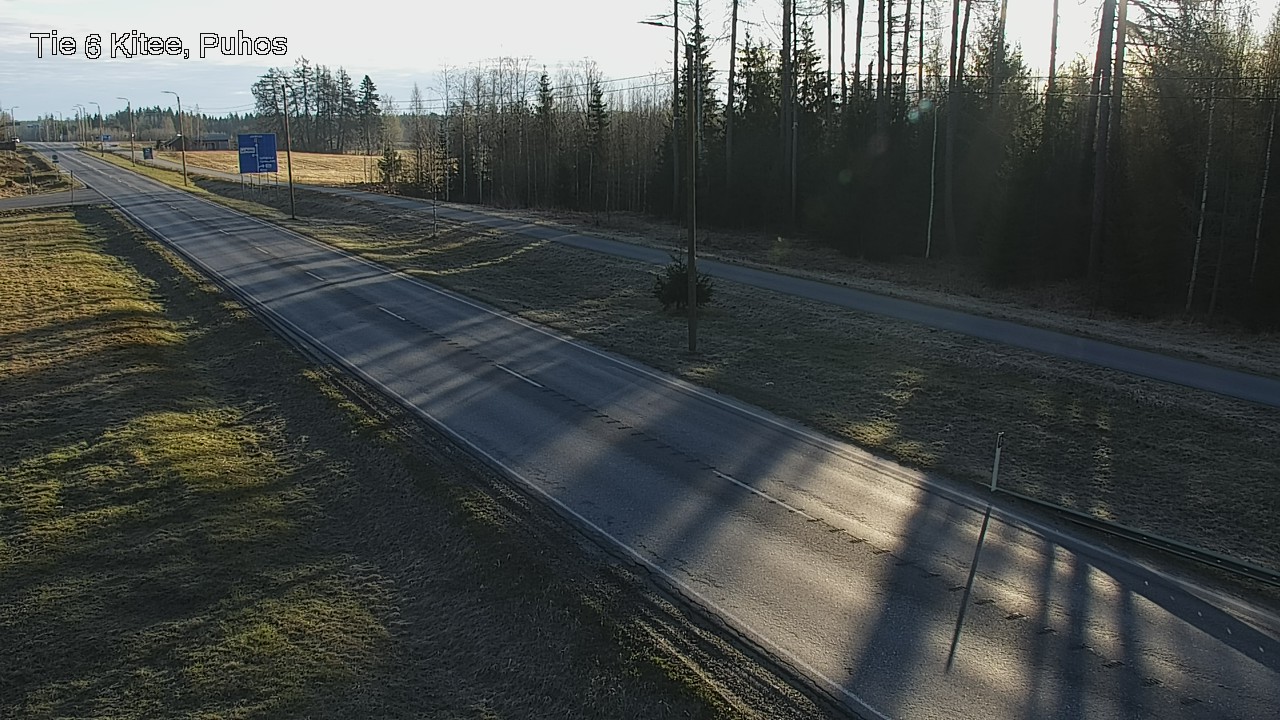 Weather Camera Image Väg 6 Kitee, Puhos, Kitee, Pohjois-Karjala
