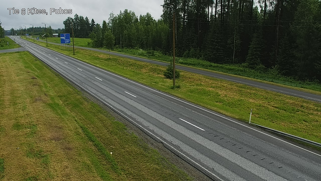 Weather Camera Image Road 6Kitee,  Puhos, Kitee, Pohjois-Karjala