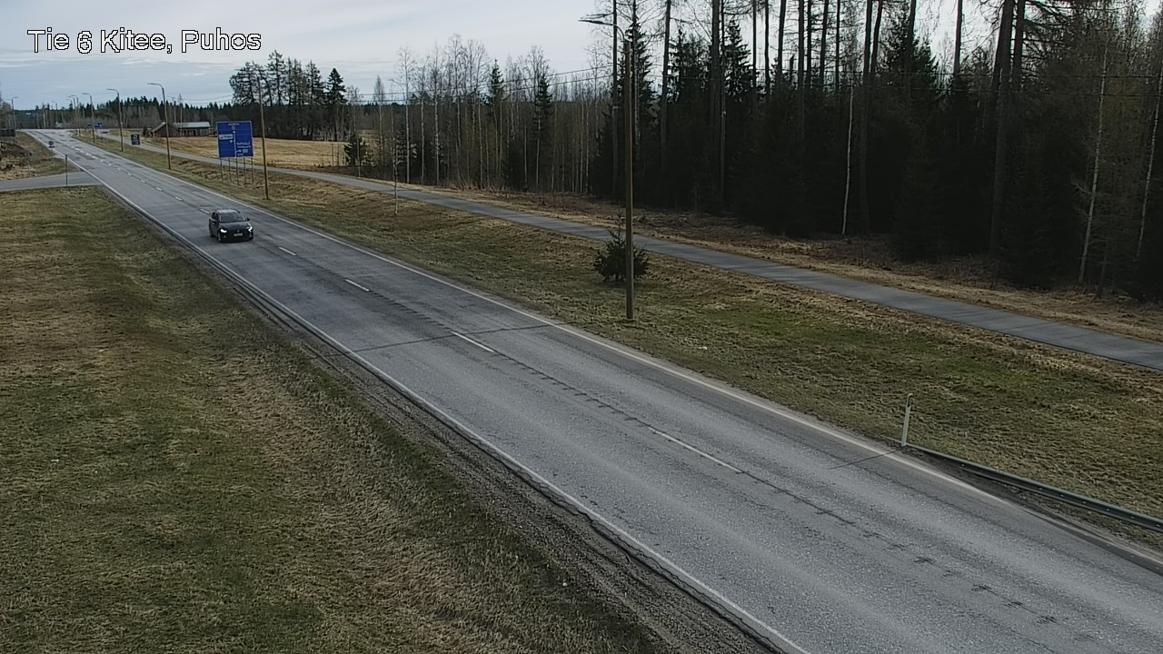 Weather Camera Image Väg 6 Kitee, Puhos, Kitee, Pohjois-Karjala