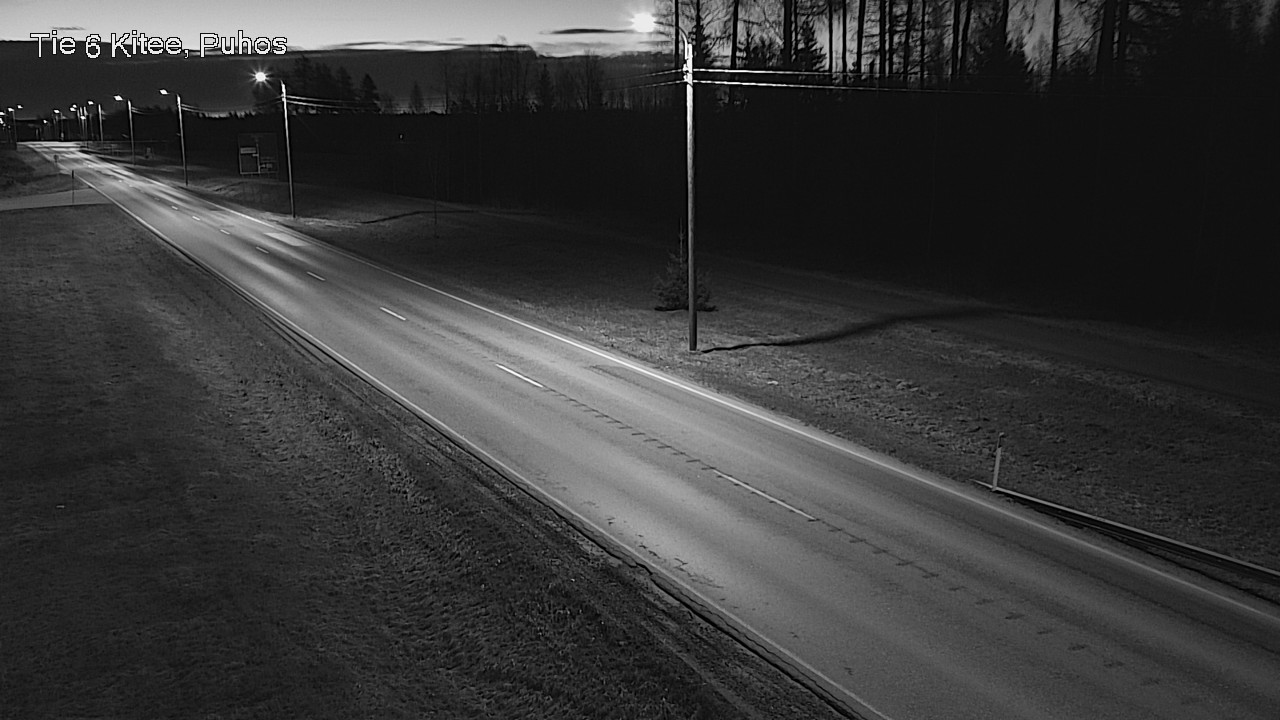 Weather Camera Image Road 6Kitee,  Puhos, Kitee, Pohjois-Karjala