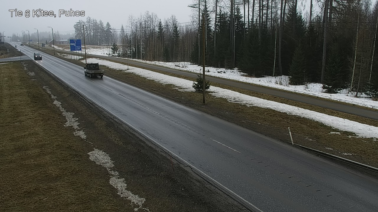 Weather Camera Image Road 6Kitee,  Puhos, Kitee, Pohjois-Karjala