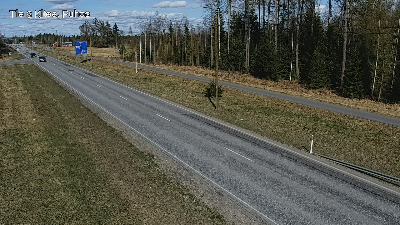 Weather Camera Image Väg 6 Kitee, Puhos, Kitee, Pohjois-Karjala