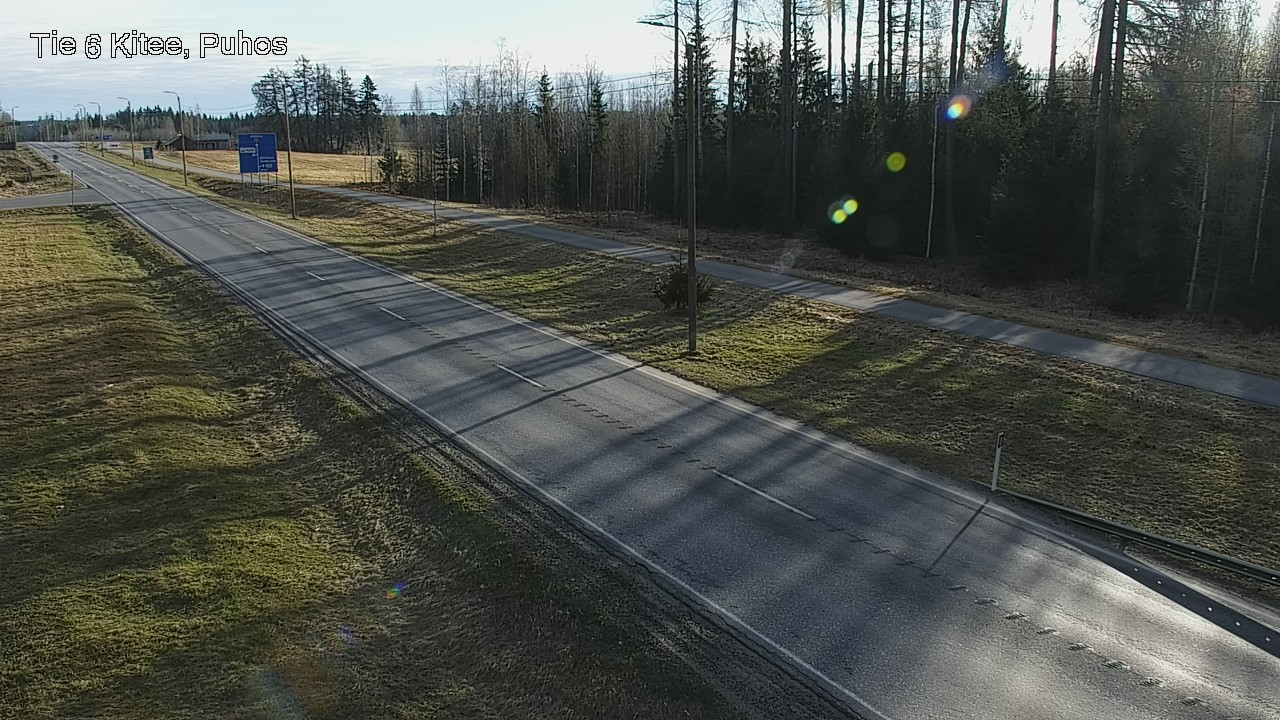 Weather Camera Image Väg 6 Kitee, Puhos, Kitee, Pohjois-Karjala