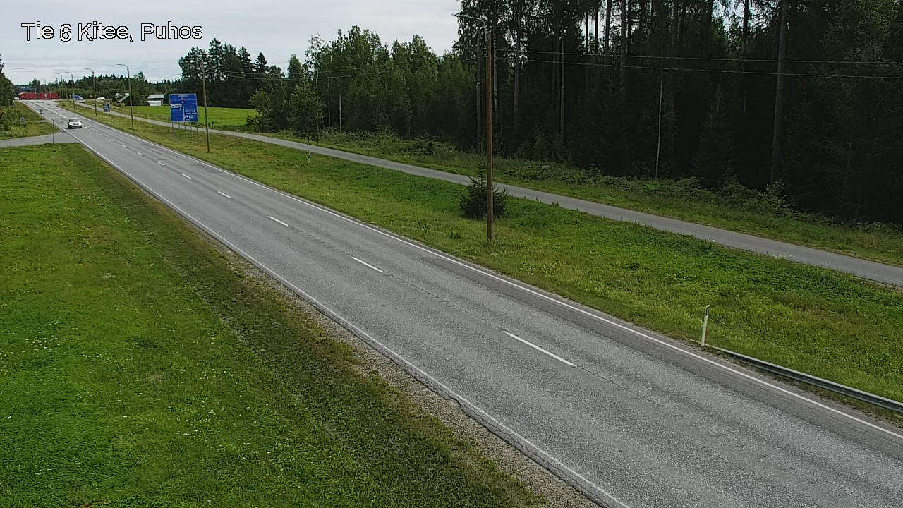 Weather Camera Image Väg 6 Kitee, Puhos, Kitee, Pohjois-Karjala
