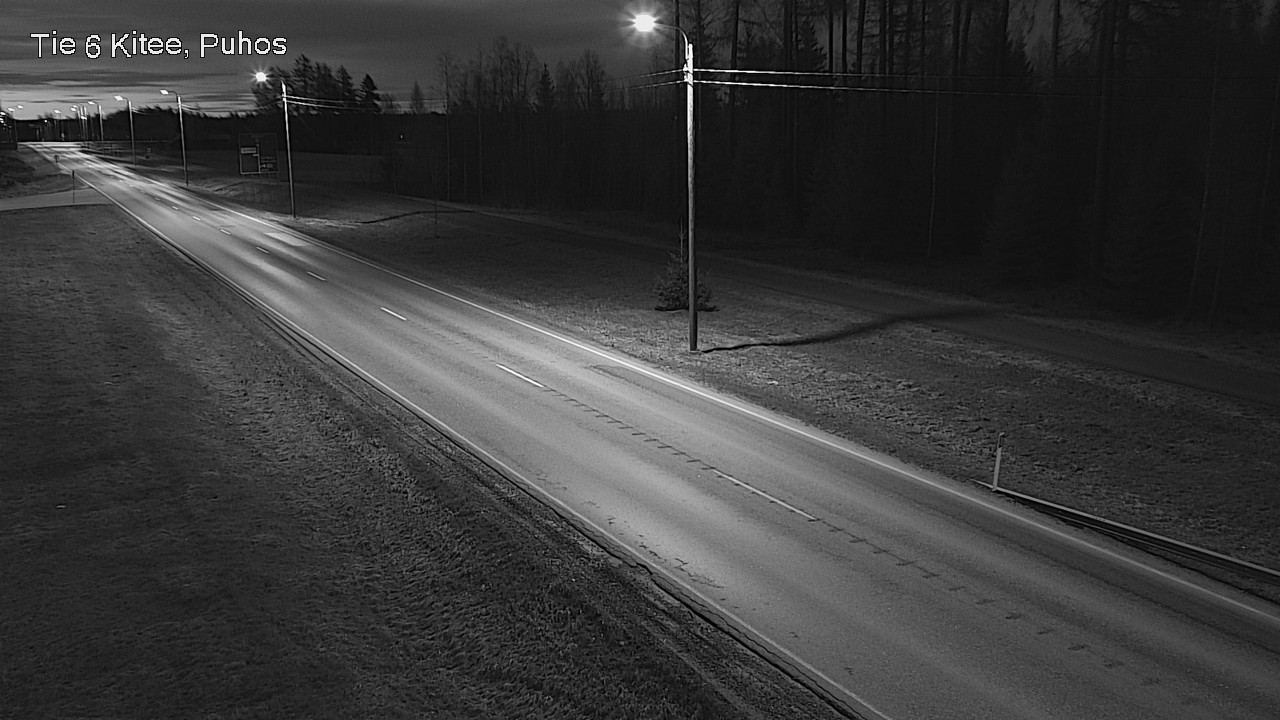 Weather Camera Image Väg 6 Kitee, Puhos, Kitee, Pohjois-Karjala