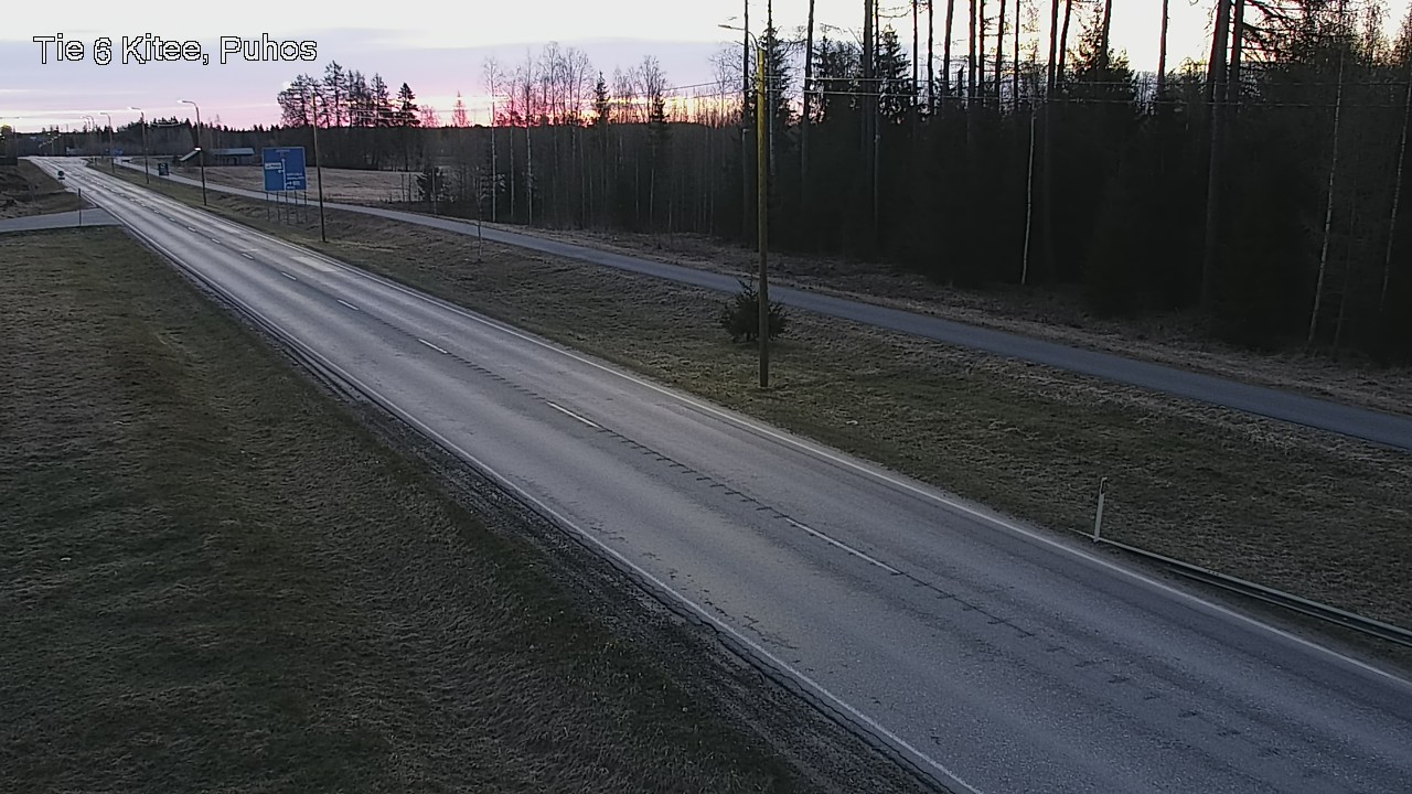 Weather Camera Image Road 6Kitee,  Puhos, Kitee, Pohjois-Karjala