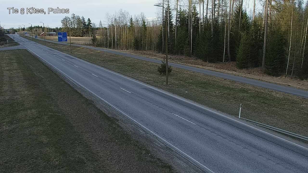 Weather Camera Image Väg 6 Kitee, Puhos, Kitee, Pohjois-Karjala
