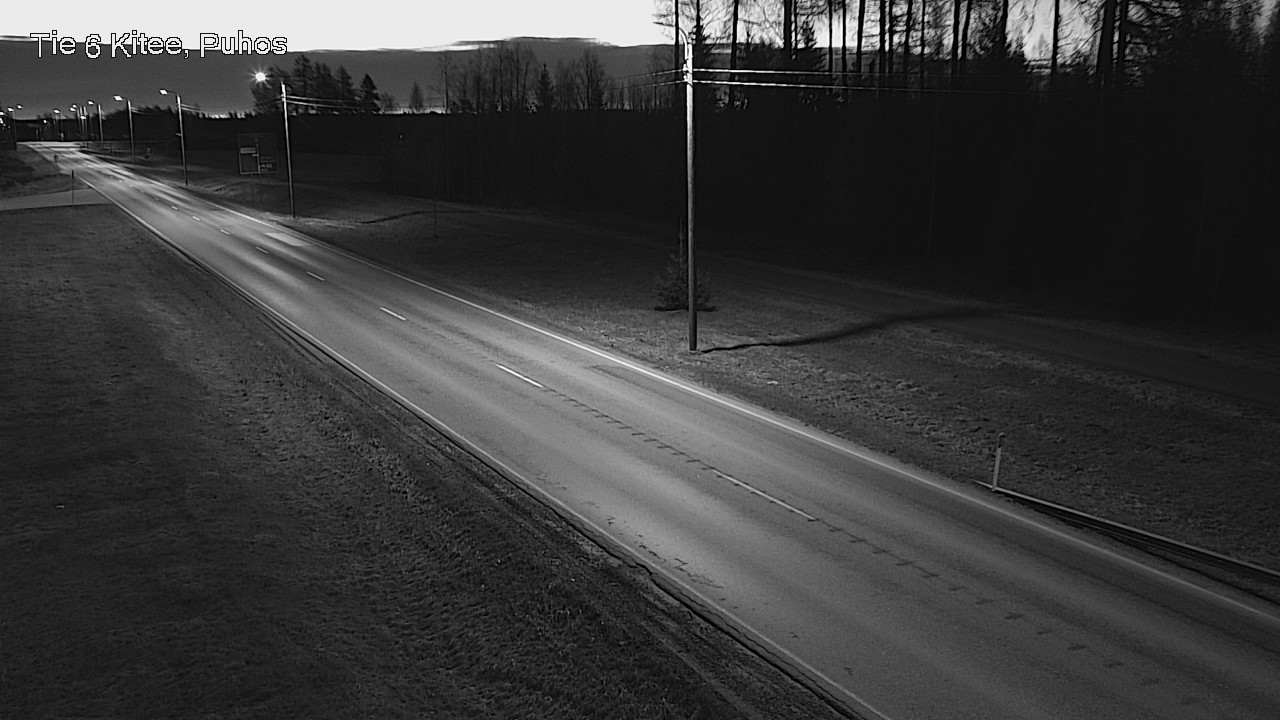 Weather Camera Image Road 6Kitee,  Puhos, Kitee, Pohjois-Karjala