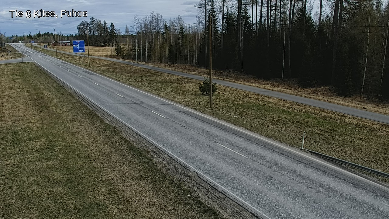 Weather Camera Image Väg 6 Kitee, Puhos, Kitee, Pohjois-Karjala
