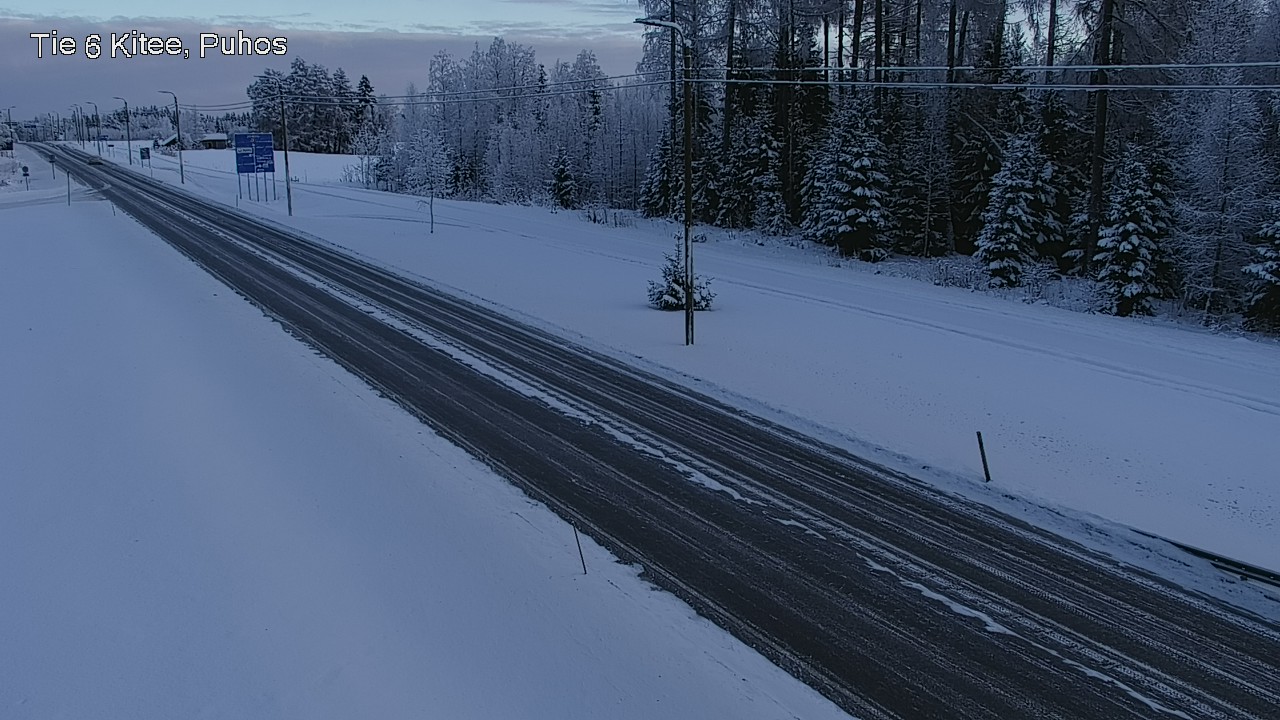 Weather Camera Image Road 6Kitee,  Puhos, Kitee, Pohjois-Karjala