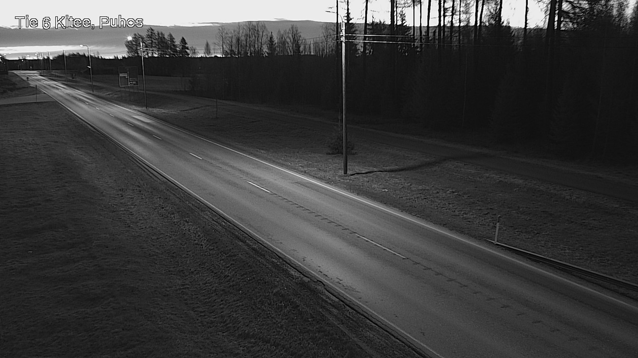Weather Camera Image Road 6Kitee,  Puhos, Kitee, Pohjois-Karjala