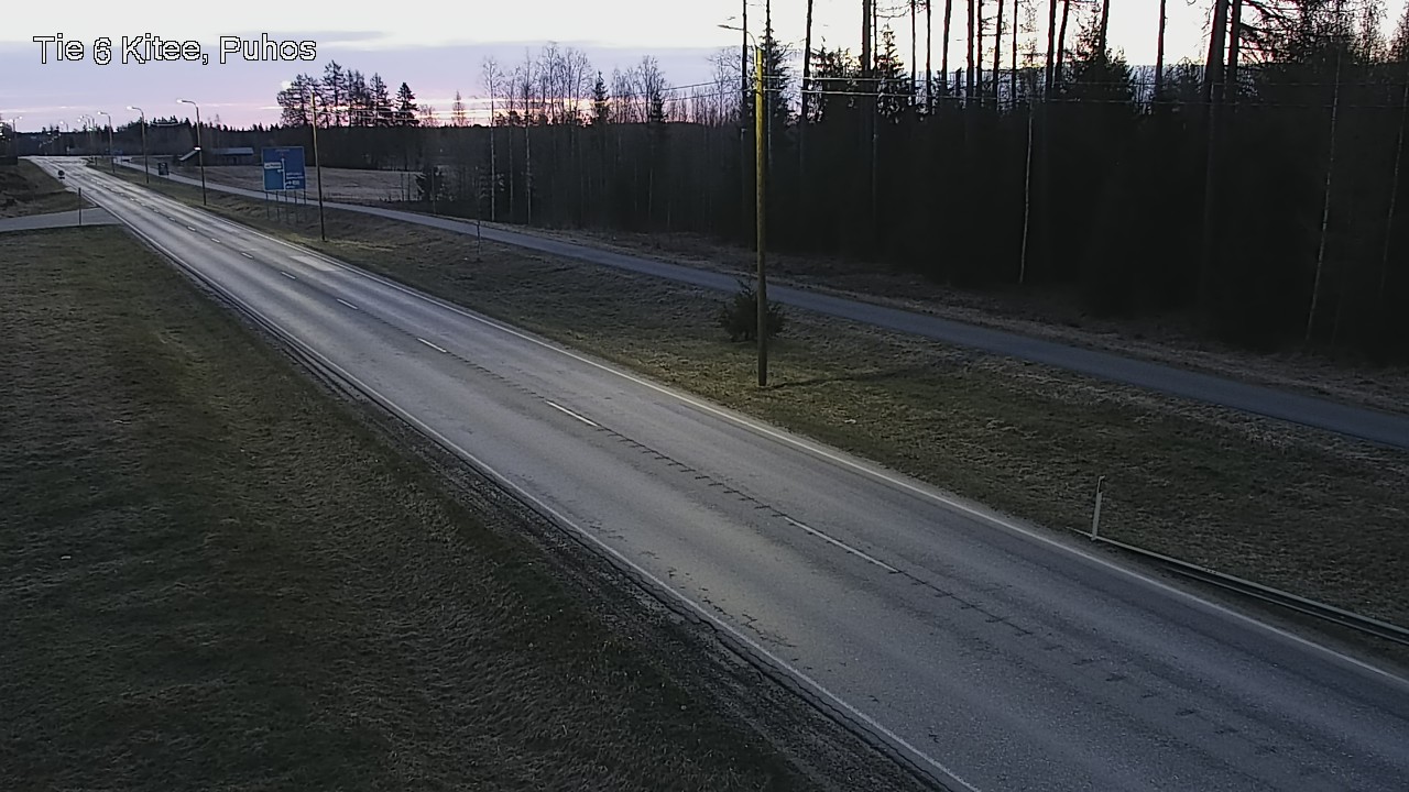 Weather Camera Image Road 6Kitee,  Puhos, Kitee, Pohjois-Karjala