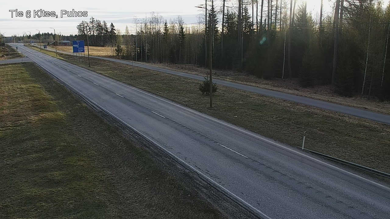 Weather Camera Image Road 6Kitee,  Puhos, Kitee, Pohjois-Karjala