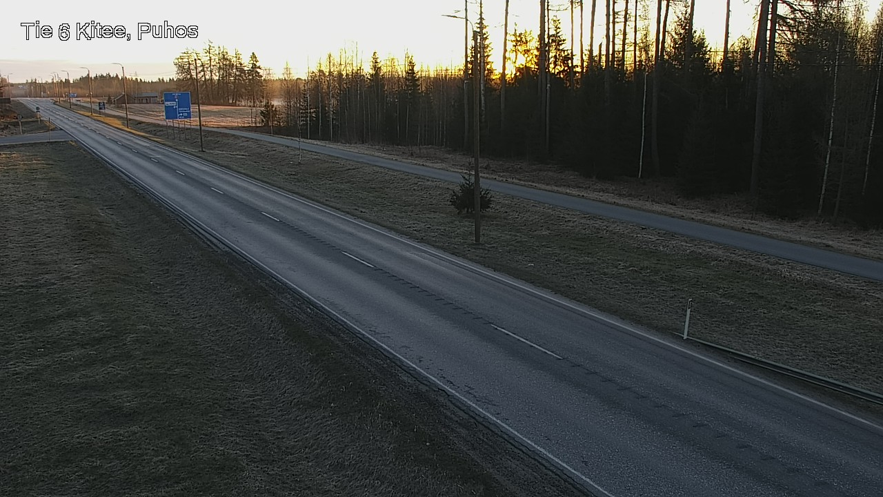 Weather Camera Image Väg 6 Kitee, Puhos, Kitee, Pohjois-Karjala