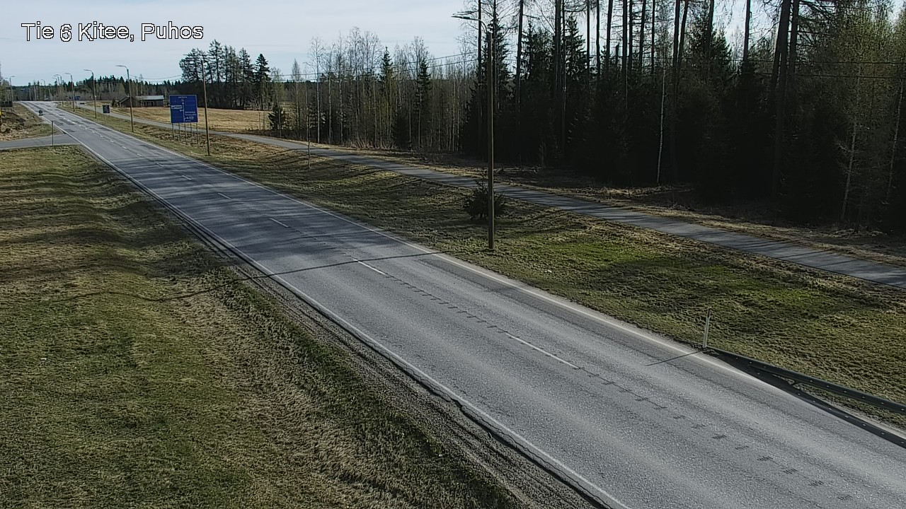 Weather Camera Image Road 6Kitee,  Puhos, Kitee, Pohjois-Karjala