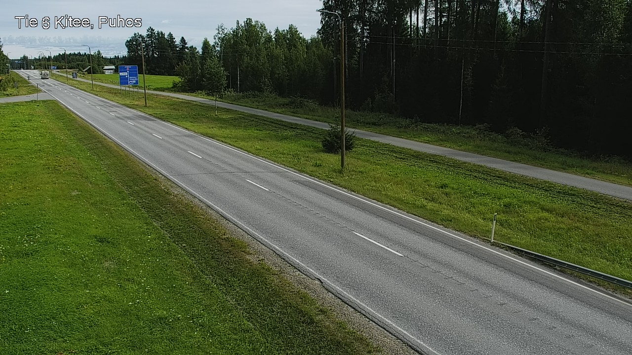 Weather Camera Image Väg 6 Kitee, Puhos, Kitee, Pohjois-Karjala
