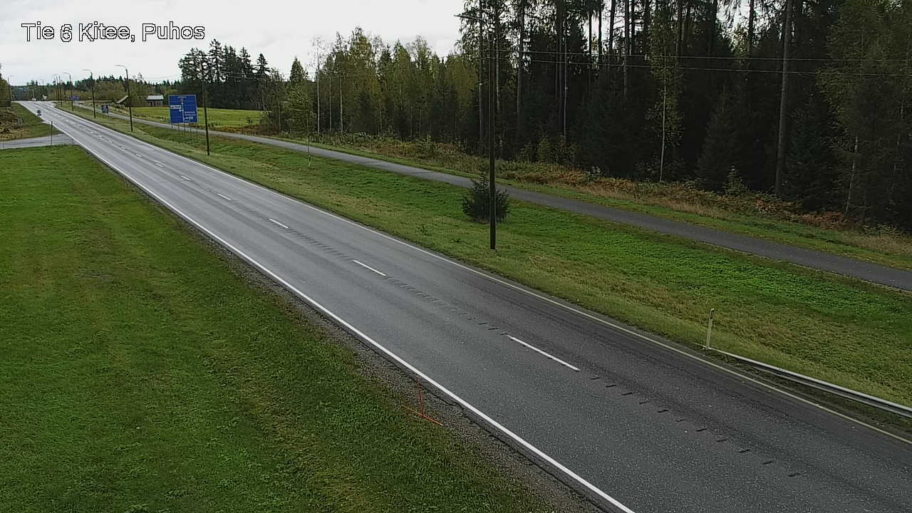 Weather Camera Image Road 6Kitee,  Puhos, Kitee, Pohjois-Karjala