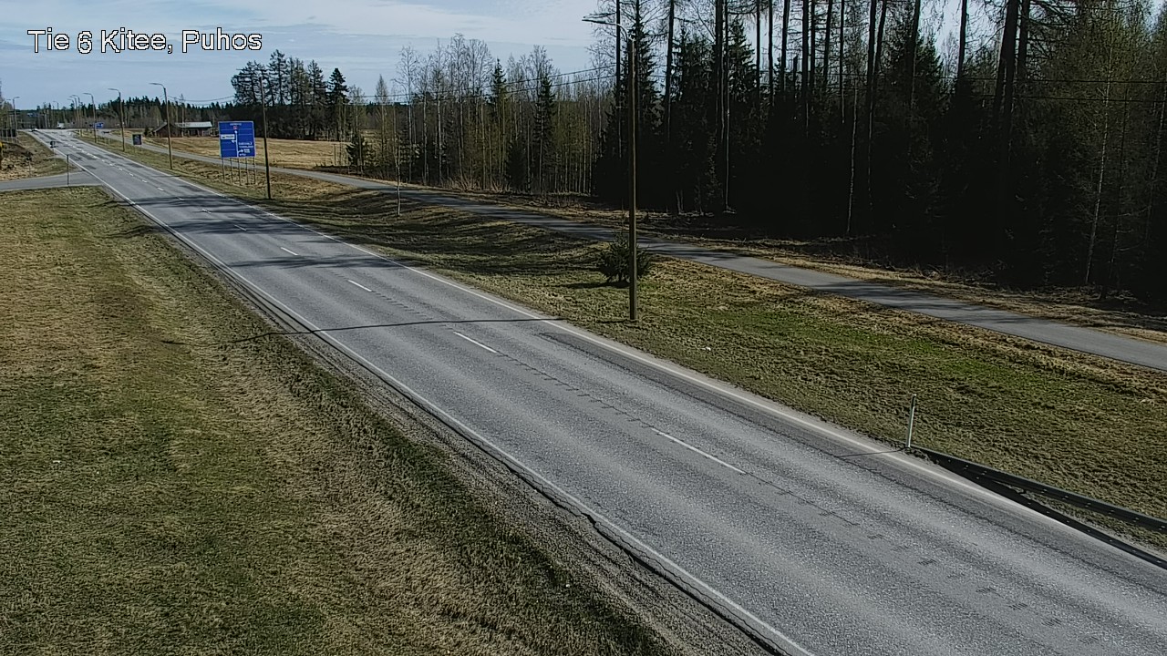 Weather Camera Image Road 6Kitee,  Puhos, Kitee, Pohjois-Karjala