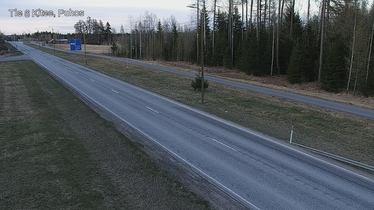 Weather Camera Image Väg 6 Kitee, Puhos, Kitee, Pohjois-Karjala