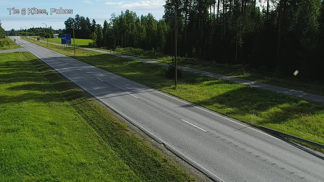 Weather Camera Image Väg 6 Kitee, Puhos, Kitee, Pohjois-Karjala
