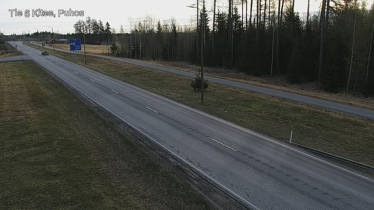 Weather Camera Image Road 6Kitee,  Puhos, Kitee, Pohjois-Karjala