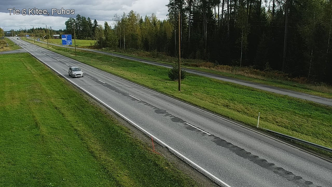 Weather Camera Image Road 6Kitee,  Puhos, Kitee, Pohjois-Karjala