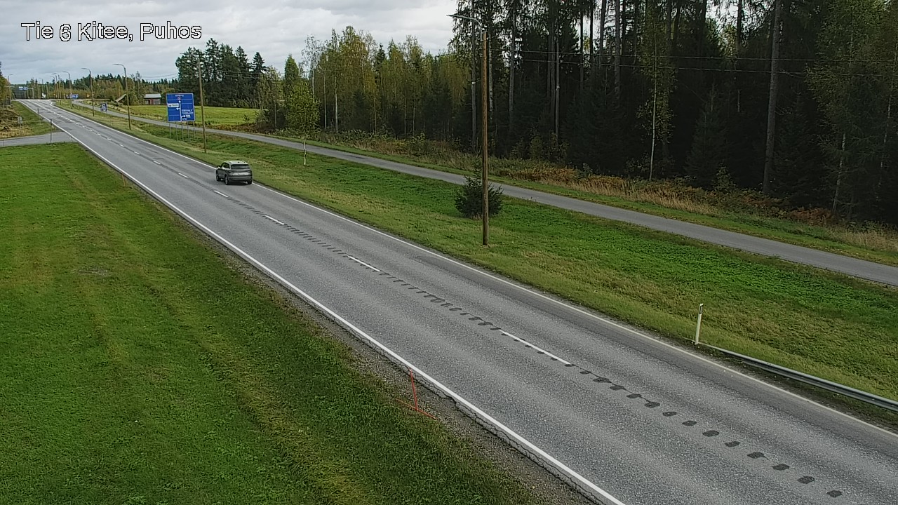 Weather Camera Image Road 6Kitee,  Puhos, Kitee, Pohjois-Karjala