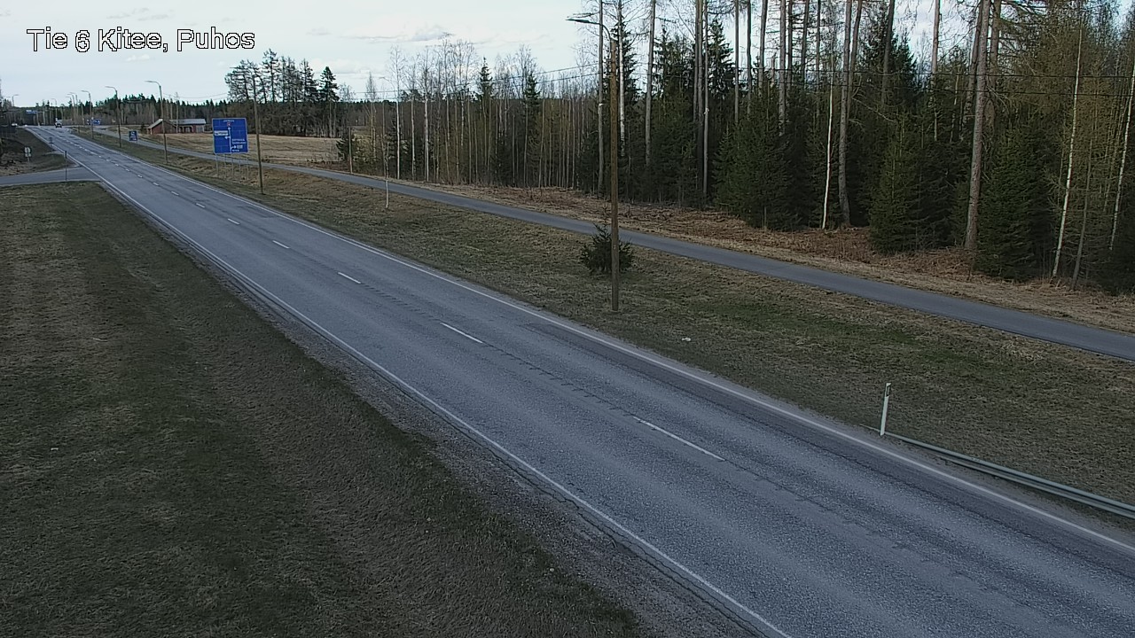 Weather Camera Image Väg 6 Kitee, Puhos, Kitee, Pohjois-Karjala
