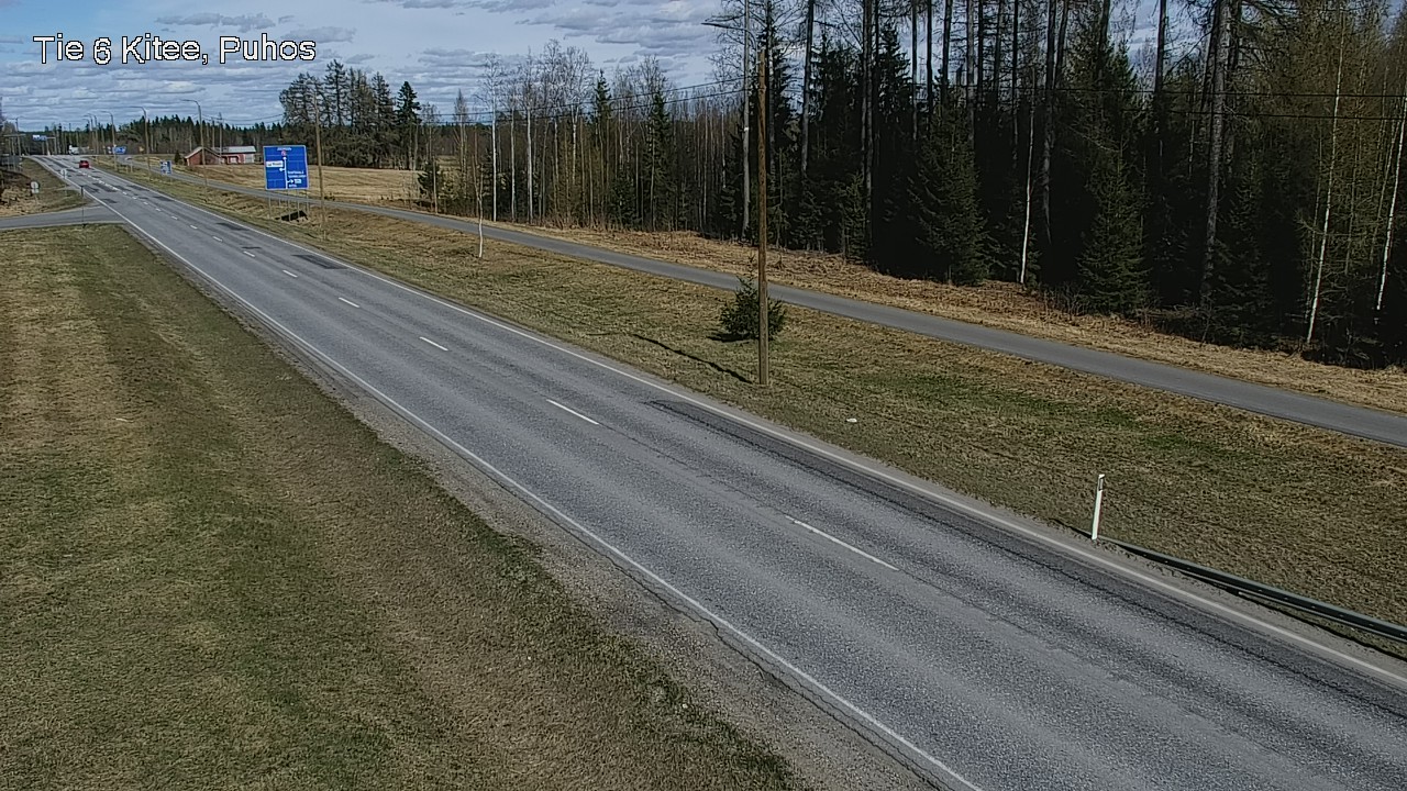 Weather Camera Image Väg 6 Kitee, Puhos, Kitee, Pohjois-Karjala