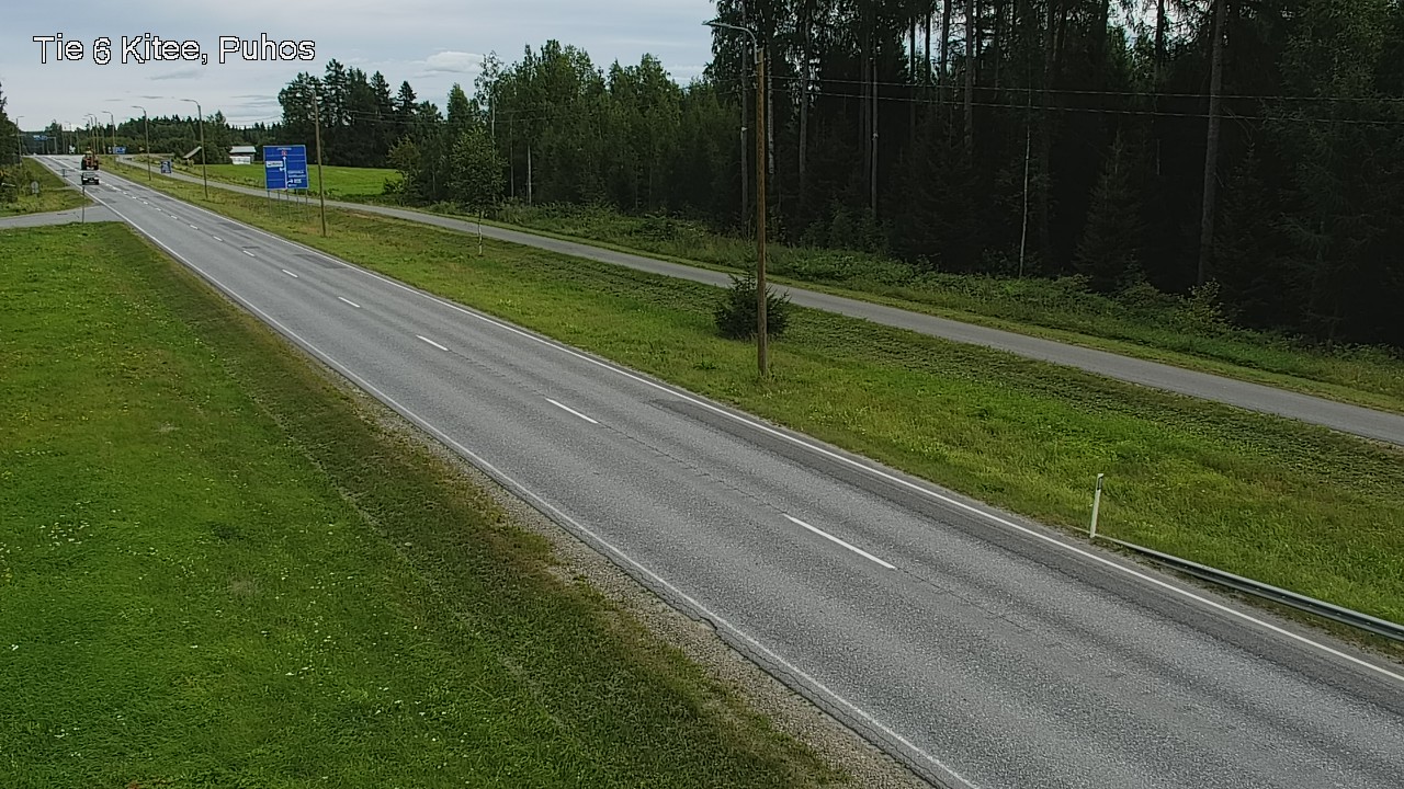 Weather Camera Image Väg 6 Kitee, Puhos, Kitee, Pohjois-Karjala
