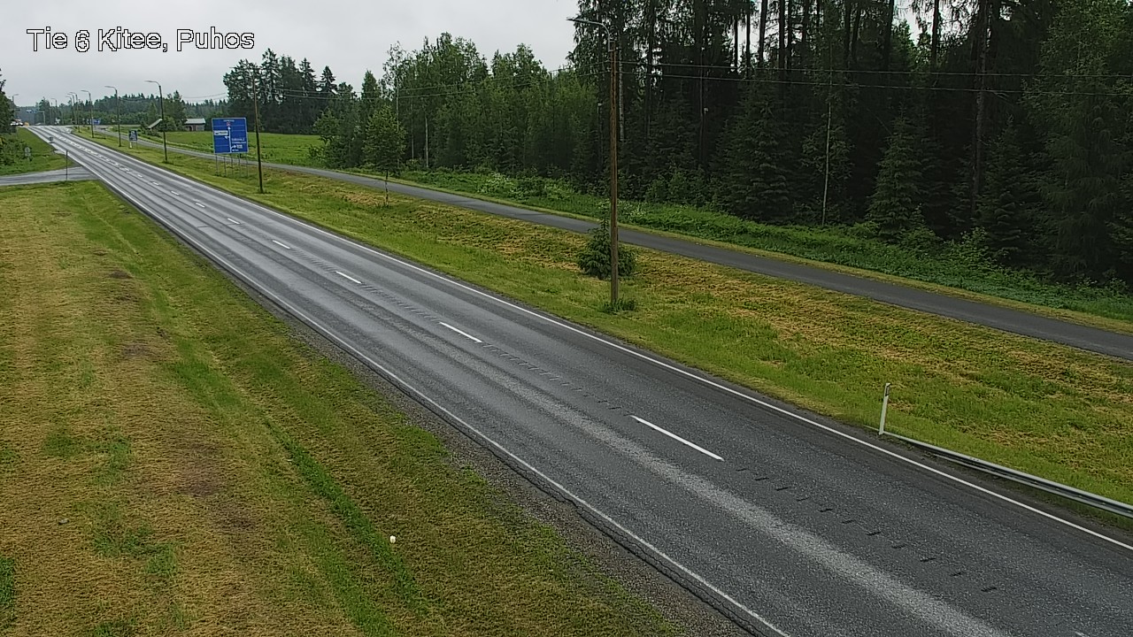 Weather Camera Image Road 6Kitee,  Puhos, Kitee, Pohjois-Karjala