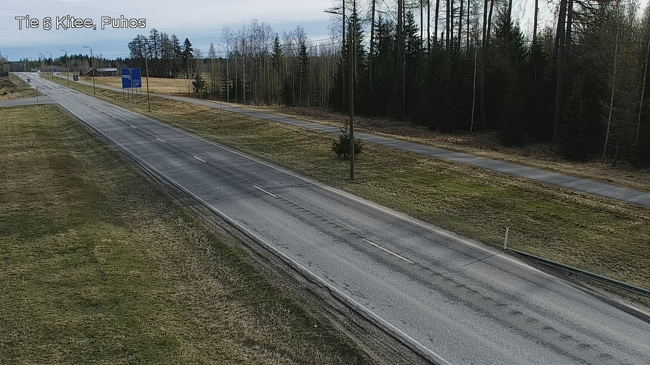 Weather Camera Image Väg 6 Kitee, Puhos, Kitee, Pohjois-Karjala