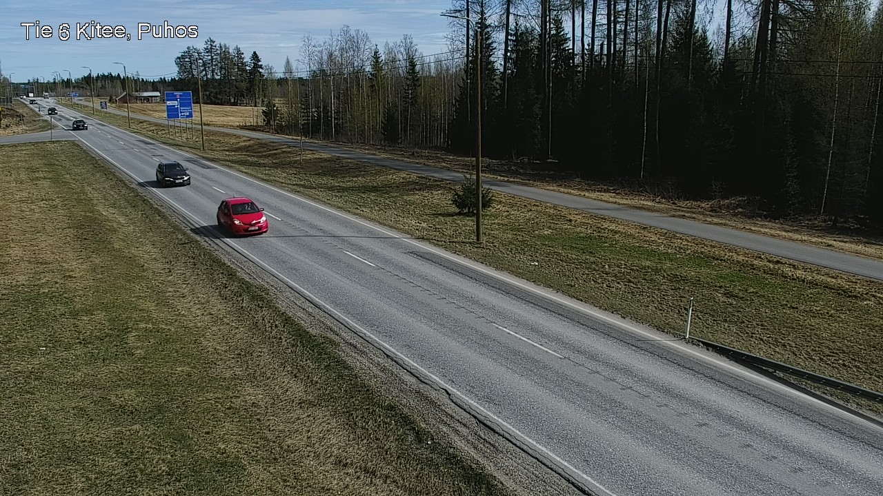 Weather Camera Image Road 6Kitee,  Puhos, Kitee, Pohjois-Karjala