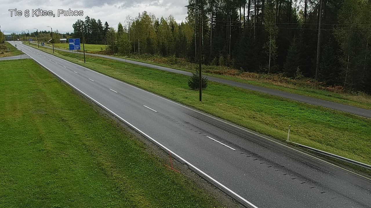 Weather Camera Image Road 6Kitee,  Puhos, Kitee, Pohjois-Karjala