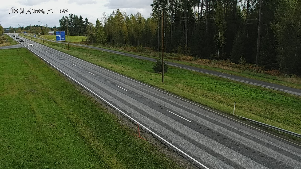 Weather Camera Image Road 6Kitee,  Puhos, Kitee, Pohjois-Karjala