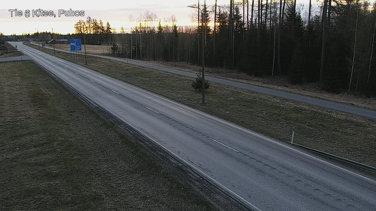 Weather Camera Image Road 6Kitee,  Puhos, Kitee, Pohjois-Karjala