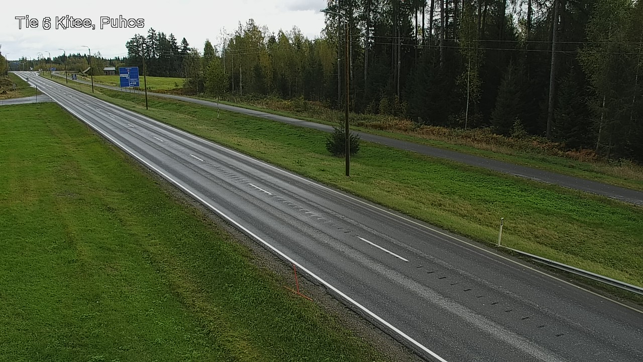 Weather Camera Image Road 6Kitee,  Puhos, Kitee, Pohjois-Karjala