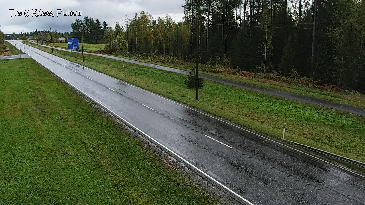 Weather Camera Image Road 6Kitee,  Puhos, Kitee, Pohjois-Karjala