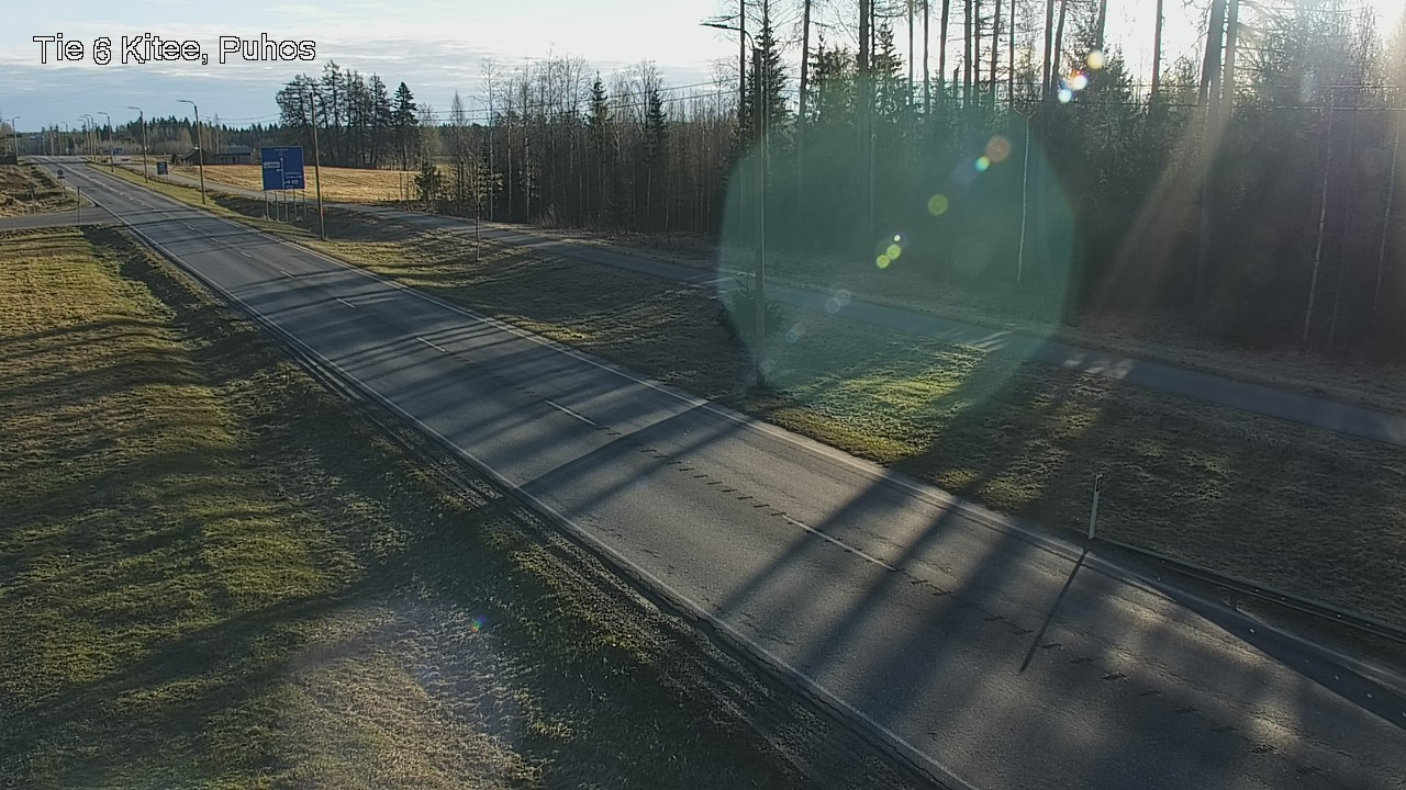 Weather Camera Image Väg 6 Kitee, Puhos, Kitee, Pohjois-Karjala