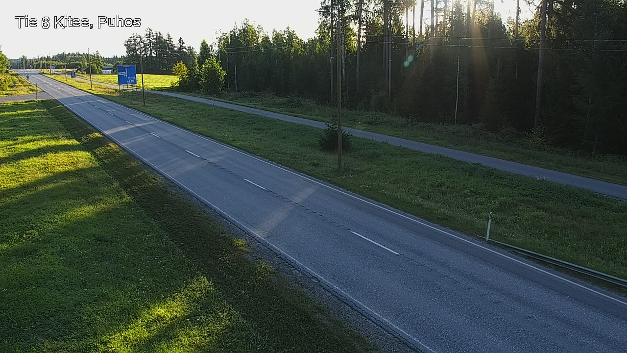 Weather Camera Image Road 6Kitee,  Puhos, Kitee, Pohjois-Karjala