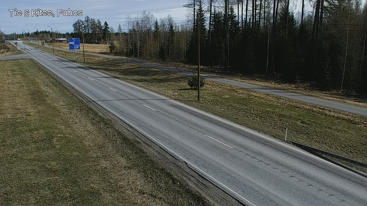 Weather Camera Image Väg 6 Kitee, Puhos, Kitee, Pohjois-Karjala