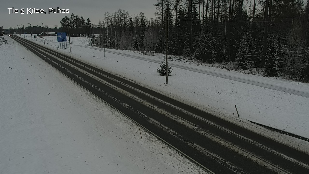 Weather Camera Image Road 6Kitee,  Puhos, Kitee, Pohjois-Karjala