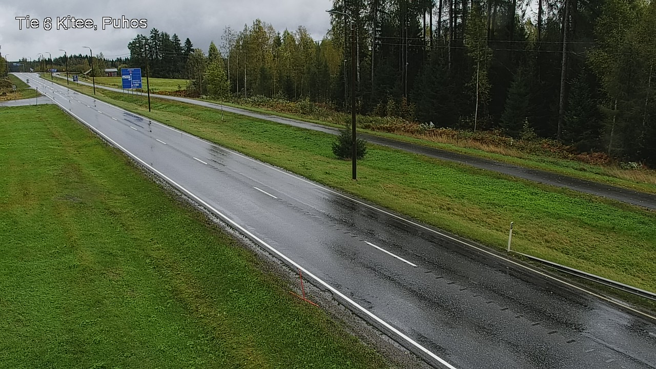 Weather Camera Image Road 6Kitee,  Puhos, Kitee, Pohjois-Karjala